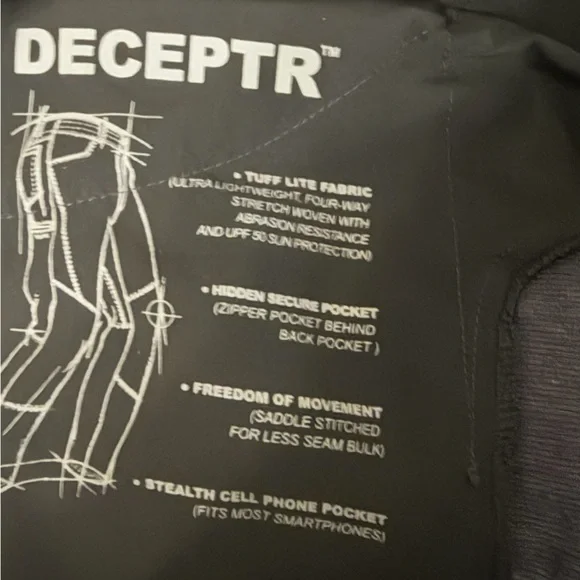 Kuhl Mens 42x32 Navy Deceptr Tuff Lite Rugged Workwear Flat Front Outdoor Pants - Picture 6 of 7